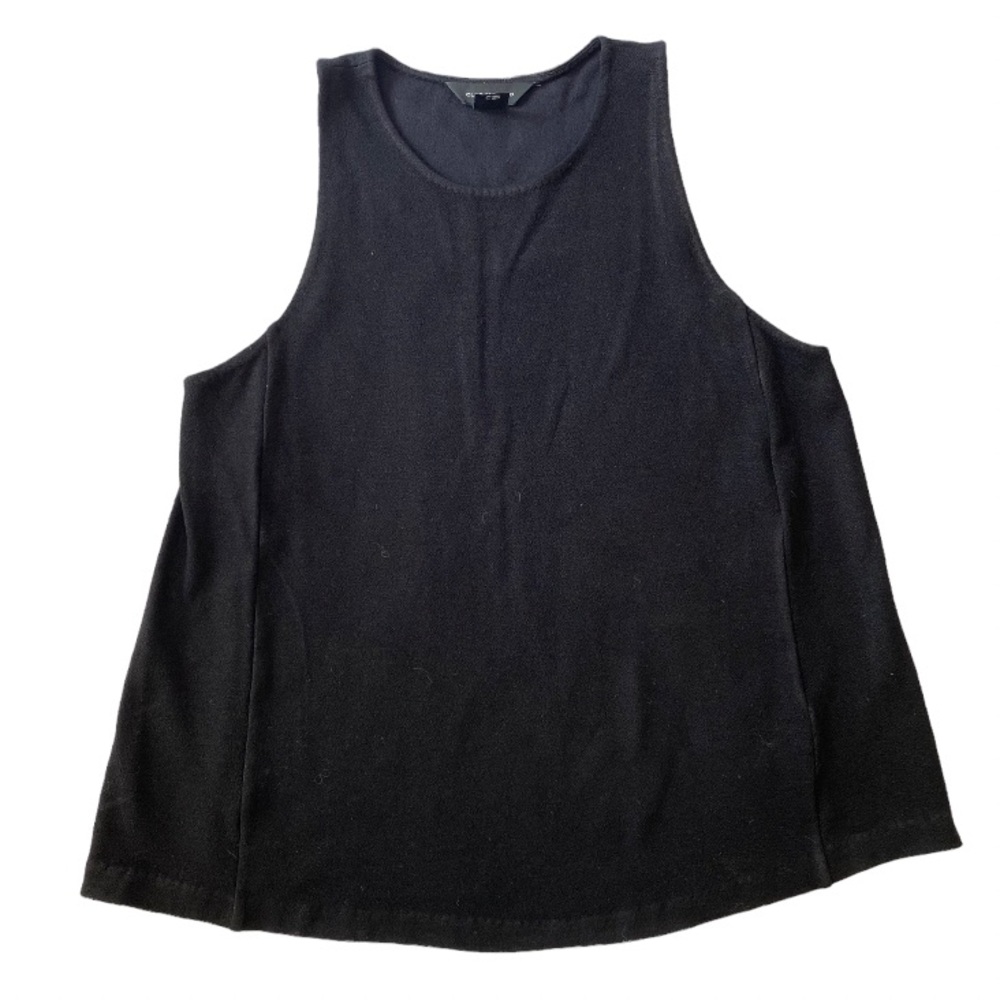 Club Monaco Black Sleeveless Swing Top